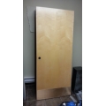 Birch Veneer Solid Core Door w Metal Kick Plate, 84 x 35.25 in.